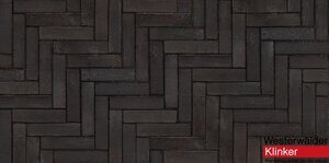 Клинкерная брусчатка Westerwaelder Klinker PK815 Schwarz-bunt Edelglanz rigel