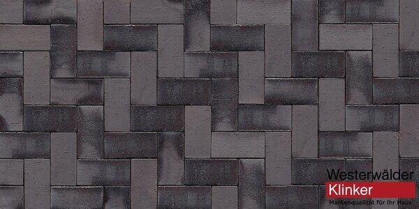 Клинкерная брусчатка Westerwaelder Klinker PK815 Schwarz-bunt