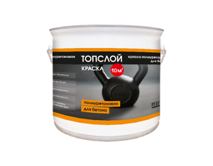 Краска полиуретановая для бетона Топслой Краска, 3 кг