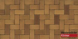 Клинкерная брусчатка Westerwaelder Klinker PK86 Hellbraun-bunt